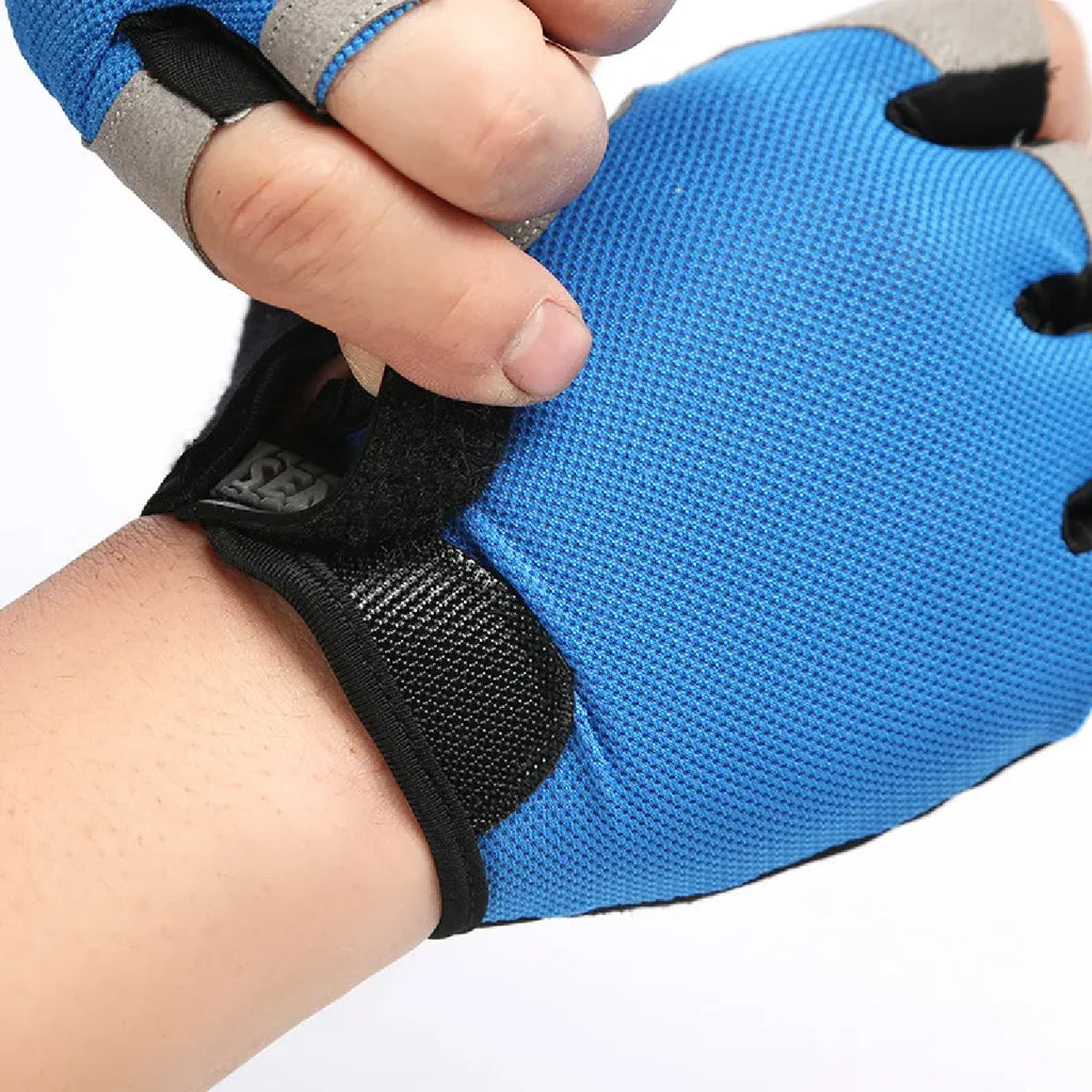Weightlifti Gym Gloves Fitness Training Fingerless Women Men Bodybuilding Exercise Sports Gloves Cycling Anti Slip Breathable