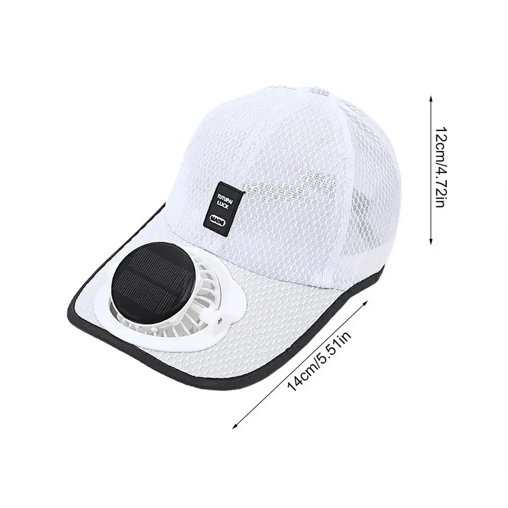 Summer Fan/ Sun hat Women Men Fan Baseball Hat Strong Wind Cooling Sun Protection Fan Solar Charging Fan Cap