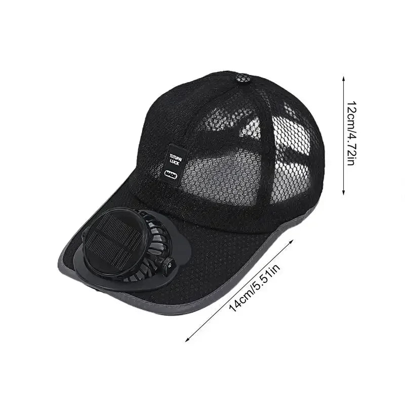 Summer Fan/ Sun hat Women Men Fan Baseball Hat Strong Wind Cooling Sun Protection Fan Solar Charging Fan Cap